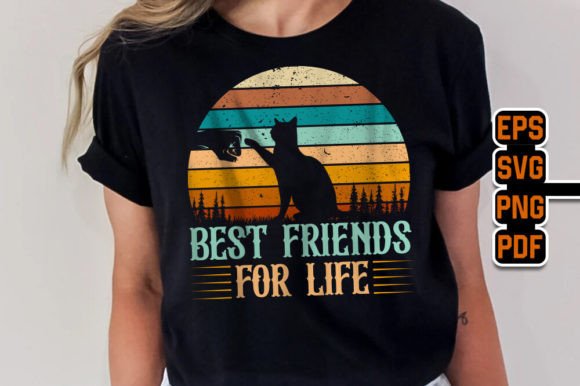 Best Friends for Life - Cat Retro Design Graphics Review