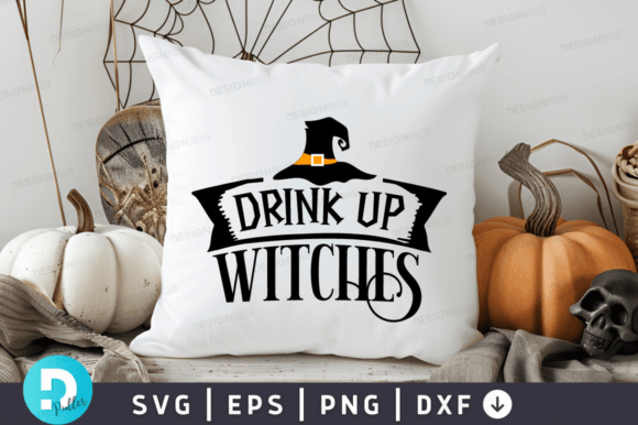 Drink Up Witches SVG Design for Graphics and Crafts