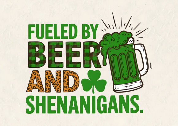 Fueled by Beer and T- Shirt Design Graphics for Makers