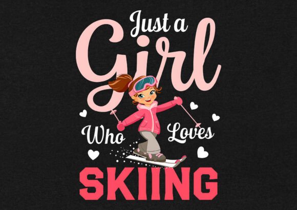 Just a Girl Who Loves T- Shirt Design Graphics for Blogs