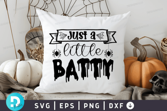 Just a Little Batty SVG Design for Graphics and Crafts