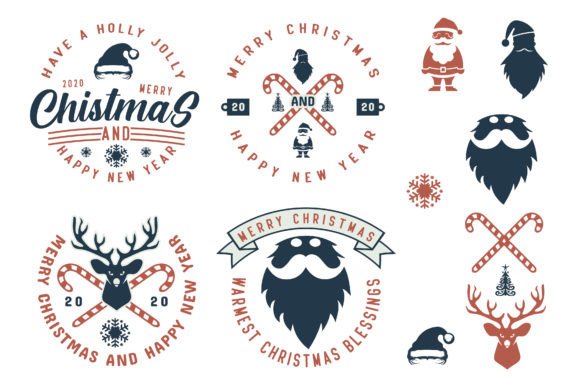 Merry Christmas Badge Emblems Review