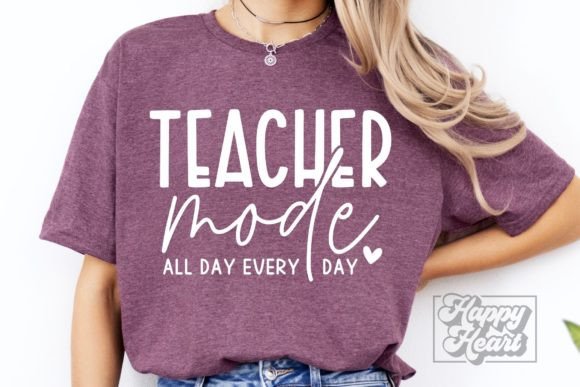 Teacher Mode SVG: Best Teacher Quote for Graphics & Crafts